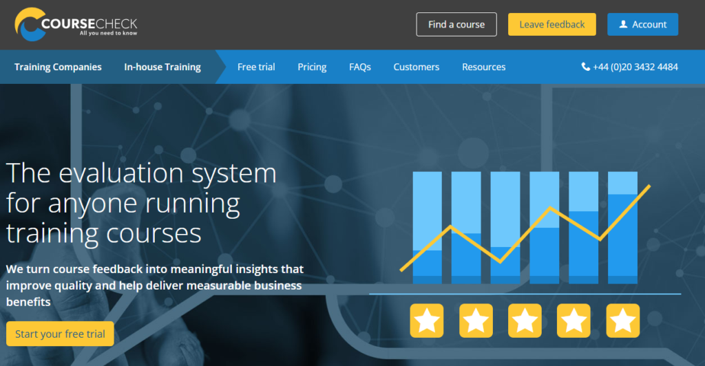 Coursecheck homepage - software to help you evaluate training outcomes, evaluate training programs, and streamline your evaluation process.