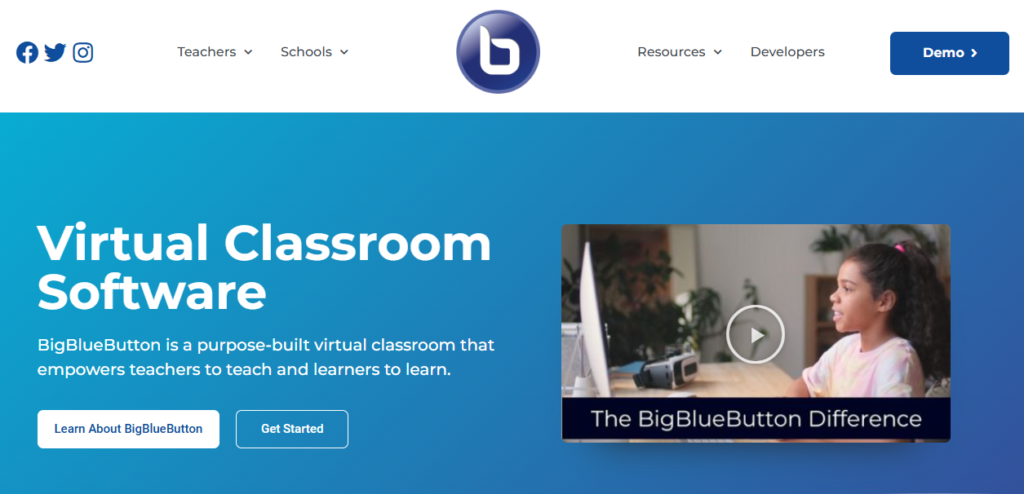 BigBlueButton homepage