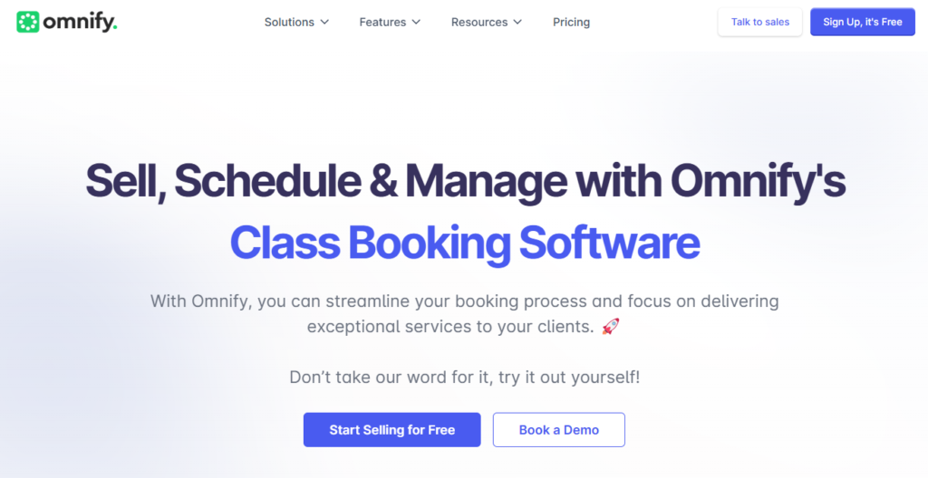 Omnify homepage